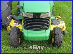 John Deere GX345 Lawn Tractor 20 HP 14 Bushel Bagger 408 Hours