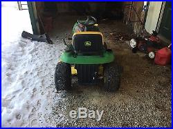 John Deere L111 riding mower and accessories