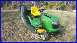 John Deere L118 Riding Mower Garden Tractor 20HP B&S 42 Deck Lawn Bagger Rider