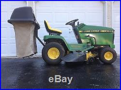 John Deere LX188 lawn tractor/mower with snow blower and grass bagger