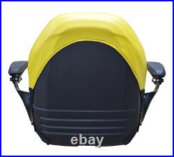John Deere Lawn Mower Seat with Armrests Yellow 335 345 415 425 445 455 F710 F725