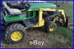 John Deere Model 430 Lawn And Garden Tractor. With johnson Loader