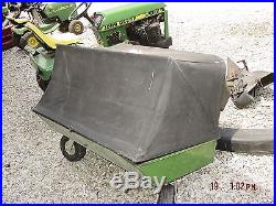 John Deere Pull Behind Bagger & Powerflow Cart for a 48 Mower Deck 316 318 330