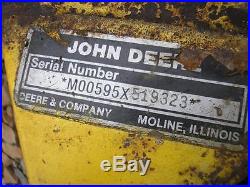 John Deere Tractor Mower 318 M00595 46 Mowing Deck