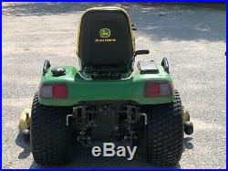 John Deere X485 lawn tractor with 62 mower deck and front end loader