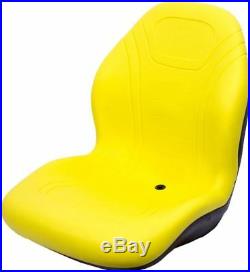 John Deere Yellow Seat withbracket Fit 425 445 455 4100 4115 Replaces AM879503 #DD