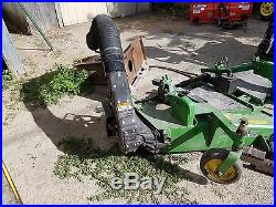 John Deere mower deck and grass/leaf collection system