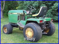 John deere 420 garden tractor with 60 deck weights and chains