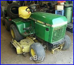 John deere 420 lawn tractor mower