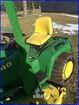 John deere 425 with deck and front end loader