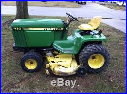 John deere 430 diesel lawn and garden tractor