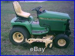John deere 455 diesel lawn and garden tractor with 60 mower