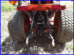 Kubota B2410 Diesel Compact Tractor 60 Belly Turf Finish Brush Mower