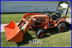 Kubota BX2200 4wd utility tractor with loader, blade, belly mower, low hours, NICE