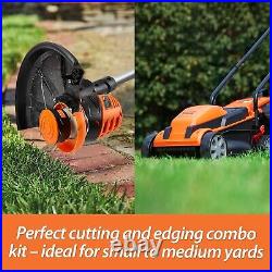 LawnMaster 20VMWGT 24V Max 13-inch Lawn Mower and Grass Trimmer 10-inch Combo