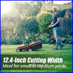 LawnMaster CLM2413A Cordless 13-Inch Lawn Mower 24V With 2pcs 4.0Ah Battery
