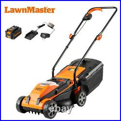 LawnMaster Cordless Lawn Mower Lithium-Ion 24V 13-Inch 4.0Ah Battery