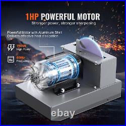 Lawn Mower Blade Sharpener 1HP 750W with 9-inch Ceramic Grinding Wheel