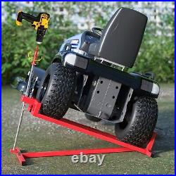 Lawn Mower Lift Jack 882 lbs Capacity for Tractors and Zero Turn Red