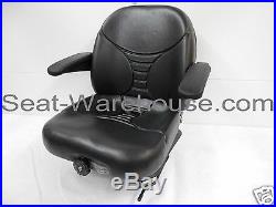 MICHIGAN BLACK SEAT, MILSCO V5300 HIGH BACK SUSPENSION SEAT WithLUMBAR #15980 #HE