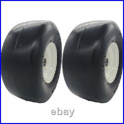 Marathon 30256 Flat Free Smooth Lawn and Garden Tire on Rim 13x6.50-6 Pack of 2