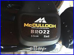 McCULLOCH SELF PROPELLED LAWN MOWER HONDA POWERED SIDE DISCHARGE MULCH REAR BAG