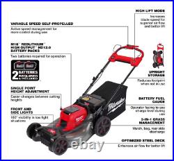 Milwaukee M18 FUEL 2823-22HD 21 in. 18 V Battery Self-Propelled Lawn Mower Kit