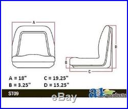 New 2 Pack Seat For John Deere Gator Yellow Aiptm333yl X2