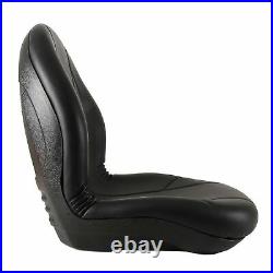 New Complete Tractor Seat 3010-0058 Black Medium Back 15 Height