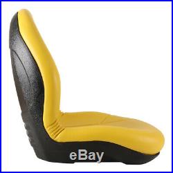 New Complete Tractor Seat 3010-0060 Yellow Medium Back 21 Height