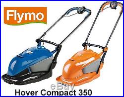 New Flymo Hover Compact HC350 Lawnmower 35cm Wide, Metal Blade, Grass Collection