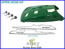 New Upper Hood KIT fits John Deere LT180 LTR180 LT190 With Self Tapping Screws