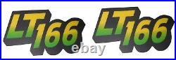 New Upper & Lower Hood/Bumper/Foam Isolator/LH&RH Stickers Fits John Deere LT166