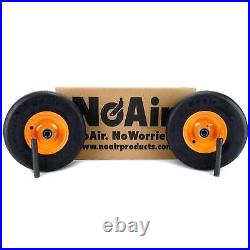 NoAir (2) Flat Free Tire Assemblies 11x4.00-5 Scag Liberty Freedom Z 485207