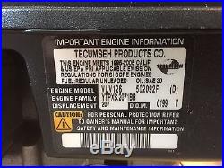 ONE (1) NEW Tecumseh Vector XL/C 6HP Engine Electric/Recoil start VLV126 502092F