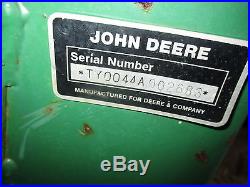 Original John Deere 44 Loader Fits Jd Garden Tractor Model 420