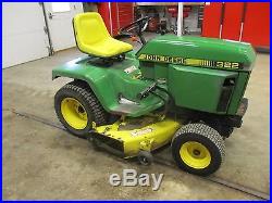 Original john deere 322 garden tractor lawn mower 50 deck 318 332 420 430