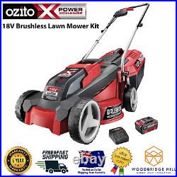 Ozito PXC 18V Brushless Lawn Mower Cordless 300mm Cut Battery & Charger Kit -NEW