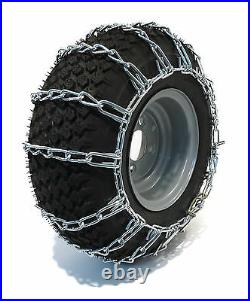 PAIR 2 Link TIRE CHAINS 23x8.50x12 for Toro Wheel Horse Lawn Mower Tractor Rider