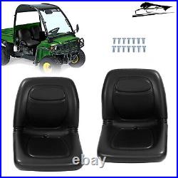 Pair Black Seats For John Deere Gator 4X2 HPX 4X4 HPX and 4X4 Trail HPX Series