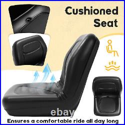 Pair Black Seats For John Deere Gator 4X2 HPX 4X4 HPX and 4X4 Trail HPX Series