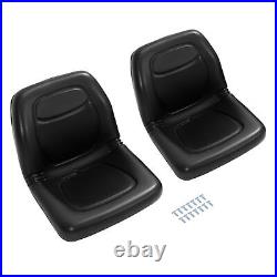 Pair Black Seats For John Deere Gator 4X2 HPX 4X4 HPX and 4X4 Trail HPX Series