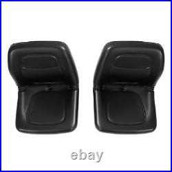 Pair Black Seats For John Deere Gator 4X2 HPX 4X4 HPX and 4X4 Trail HPX Series