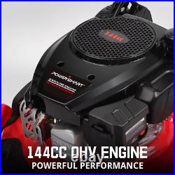 PowerSmart 21 Gas Push Lawn Mower, 144cc, 3 -in-1, Quick Start, Lawn Care