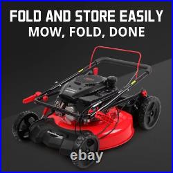 PowerSmart 21 Gas Push Lawn Mower, 144cc, 3 -in-1, Quick Start, Lawn Care