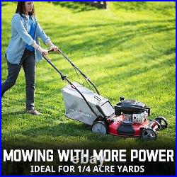 PowerSmart 21 in. 144cc 3-in-1 Gas Walk-Behind Push Lawn Mower with Bag DB2321PR
