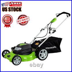 Powerful 12 Amp 20-Inch 3-in-1Electric Corded Lawn Mower 3600 RPM Adjustable New