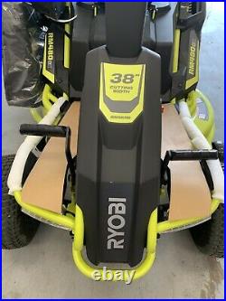 RYOBI 38 RM480Ex 100Ah Battery Electric Riding Lawn Mower NEW scratch & Dent