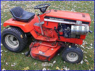 Rare Allis Chalmers 920 Diesel Garden Tractor + Attachments Simplicity 7790