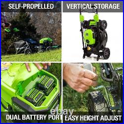 Restored Greenworks LMF414 Brushless Cordless Self-Propelled Lawn Mower 40V